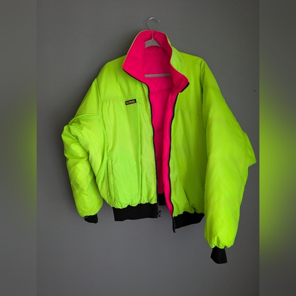 Columbia 3 In 1 Vintage Neon Whirlibird Winter Jacket Men's XL Tall. - Picture 9 of 16